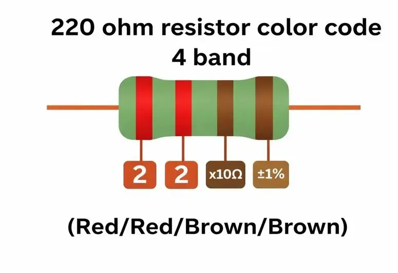 1k ohm resistor color code